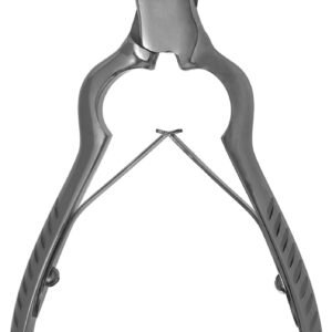 Nail Nipper 4 1/2″ concave, leaf spring, locking clip, stainless steel