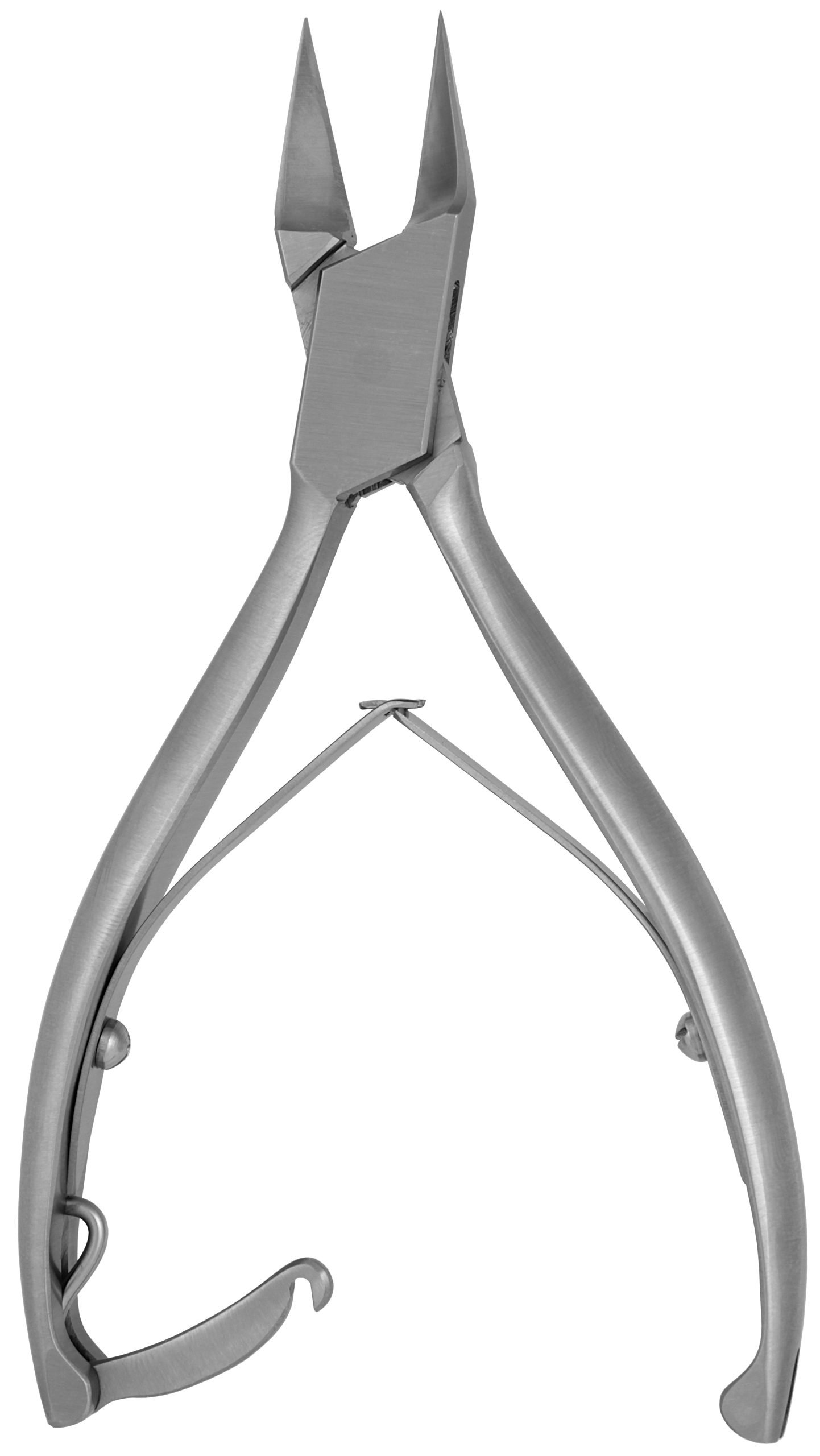 MKNail Splitter, Tapered Jaw 5 1/2″, straight, smooth handle, locking clip
