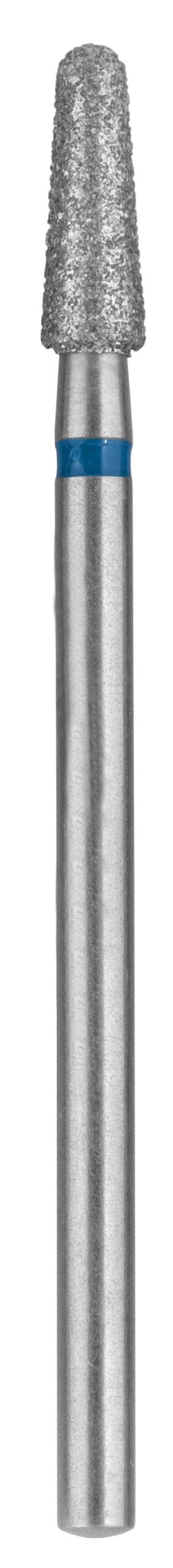 Bur, Diamond 1 3/4″, diameter 3.3mm cone with round top, medium, maximum rpm 35,000, stainless steel shank