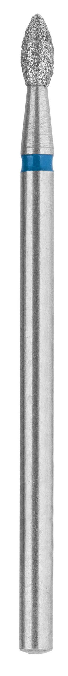 Bur, Diamond 1 3/4″, diameter 2.3mm pear, medium, maximum rpm 35,000, stainless steel shank