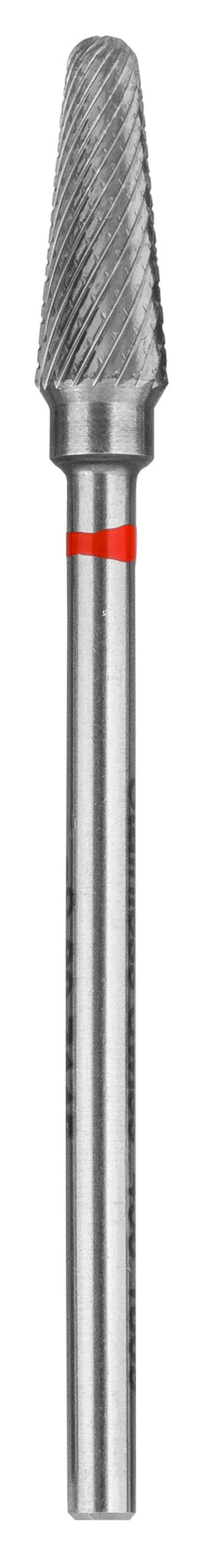 Bur, Carbide 2″, diameter 4.5mm cone with round top, cross-cut, fine, maximum rpm 20,000, stainless steel shank