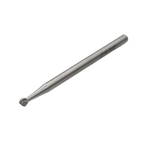 Bur, Stainless 1 3/4″, diameter 2mm round, for corns/nails, maximum rpm 20,000, stainless steel shank