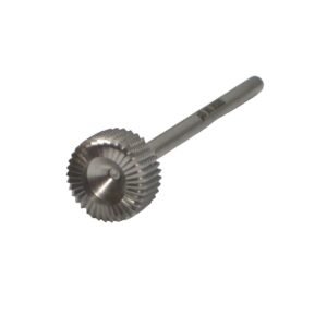 Bur, Stainless 1 3/4″, diameter 10mm cylinder, skin cutter, cross-cut, maximum rpm 8,000, stainless steel shank