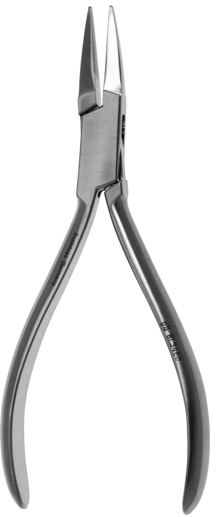 Flat Nose Pliers 5 1/2″ cross serrated jaw 5mm tip