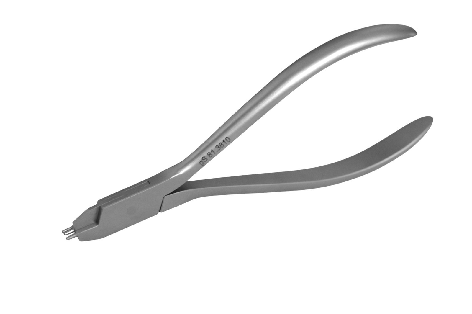 Aderer Cerclage Wire Bending Pliers, 4 1/2″, smooth 3-jaw blunt prong tips, maximum capacity 0.8mm [.031″]