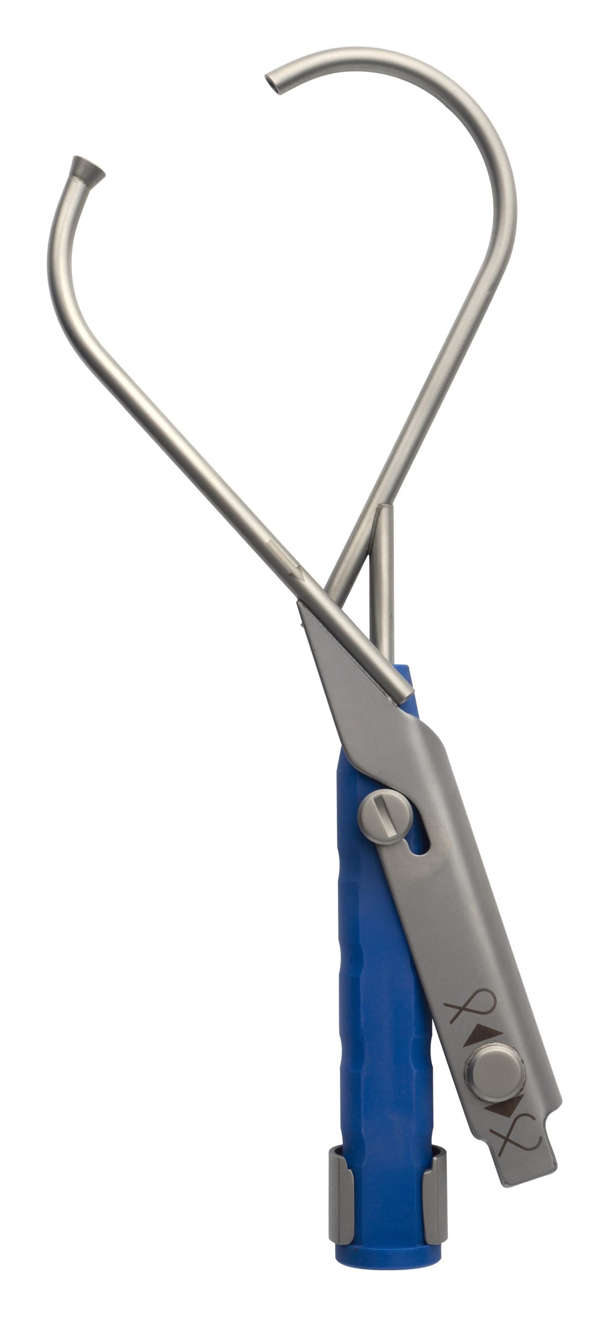 Wire Guide with Extension 11 1/2″ 70mm diameter, plastic handle, blue - Image 2