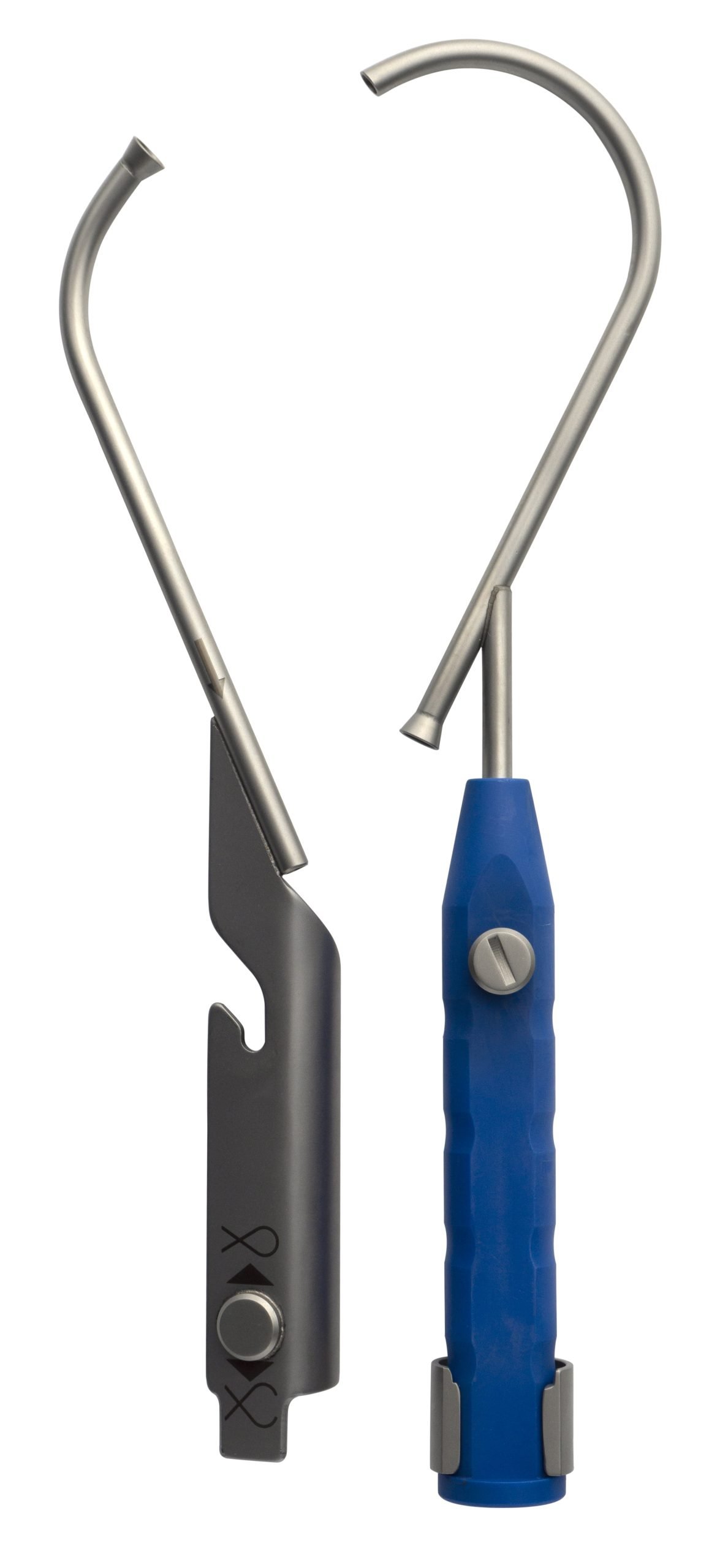 Wire Guide with Extension 11 1/2″ 70mm diameter, plastic handle, blue - Image 3