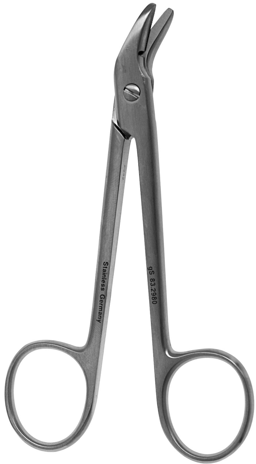 Wire Cutting Scissors 4 3/4″ angled with notch tungsten carbide
