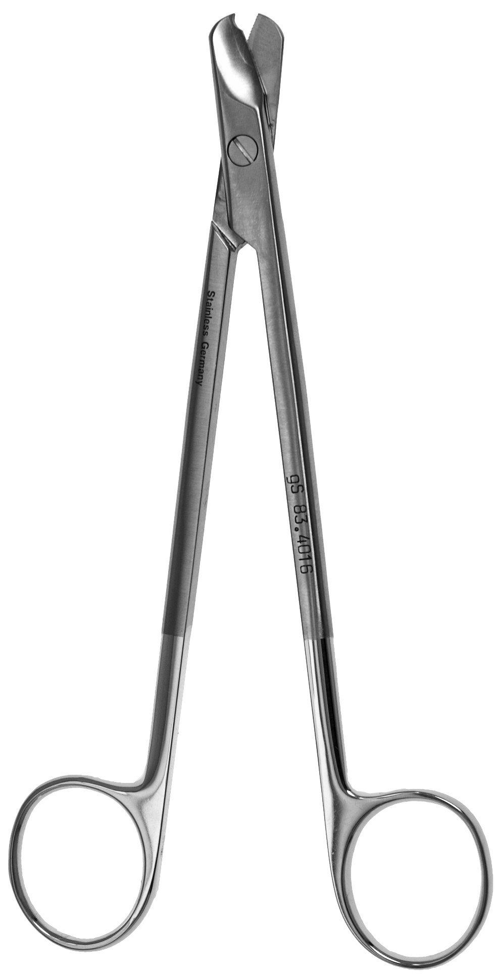 Wire Cutting Scissors 6 1/4″ with notch, tungsten carbide, maximum capacity 0.5mm (25 gauge)