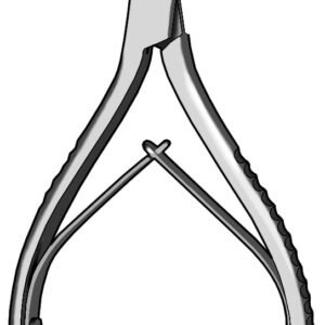 Wire Cutter 5″ with spring, tungsten carbide, maximum capacity 0.7mm [.028″]