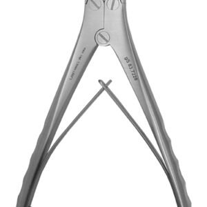 Wire Cutter double action 6 1/2″, angled, tungsten carbide, maximum capacity 1.5mm [.059″]