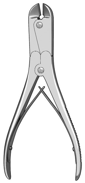 Side Cutter double action 9″, tungsten carbide, maximum capacity 2.4mm [.094″]