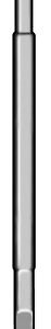 Screwdriver Bit hexagonal 4″ 2.5mm small quick coupling (SQC)