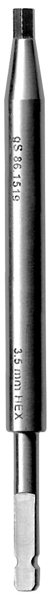 Screwdriver Bit hexagonal 4″ 3.5mm small quick coupling (SQC)