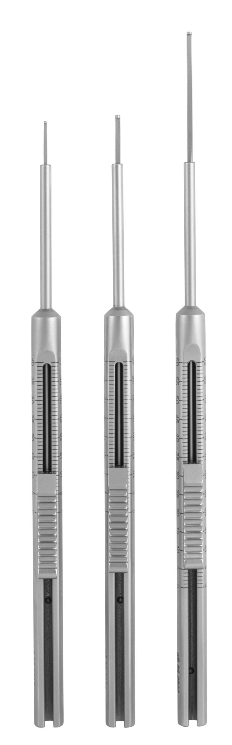 Depth Gauge 6″ with sliding stop, 40mm scale, for 2.4mm/2.7mm/3.5mm screws
