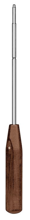 Screwdriver 10 1/2″ hexagonal 2.5mm with notch, plastic handle, black