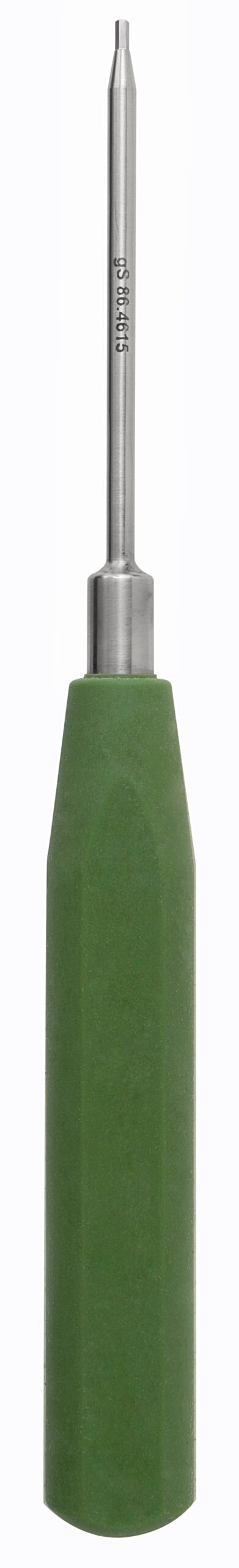 MKSilicone Screwdriver 7″ hexagonal 1.5mm, silicone handle, green