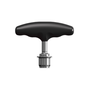 MKSilicone T Handle, 3 1/2″, LHXQC, Max ID Ø5.0mm, Cannulated, Black