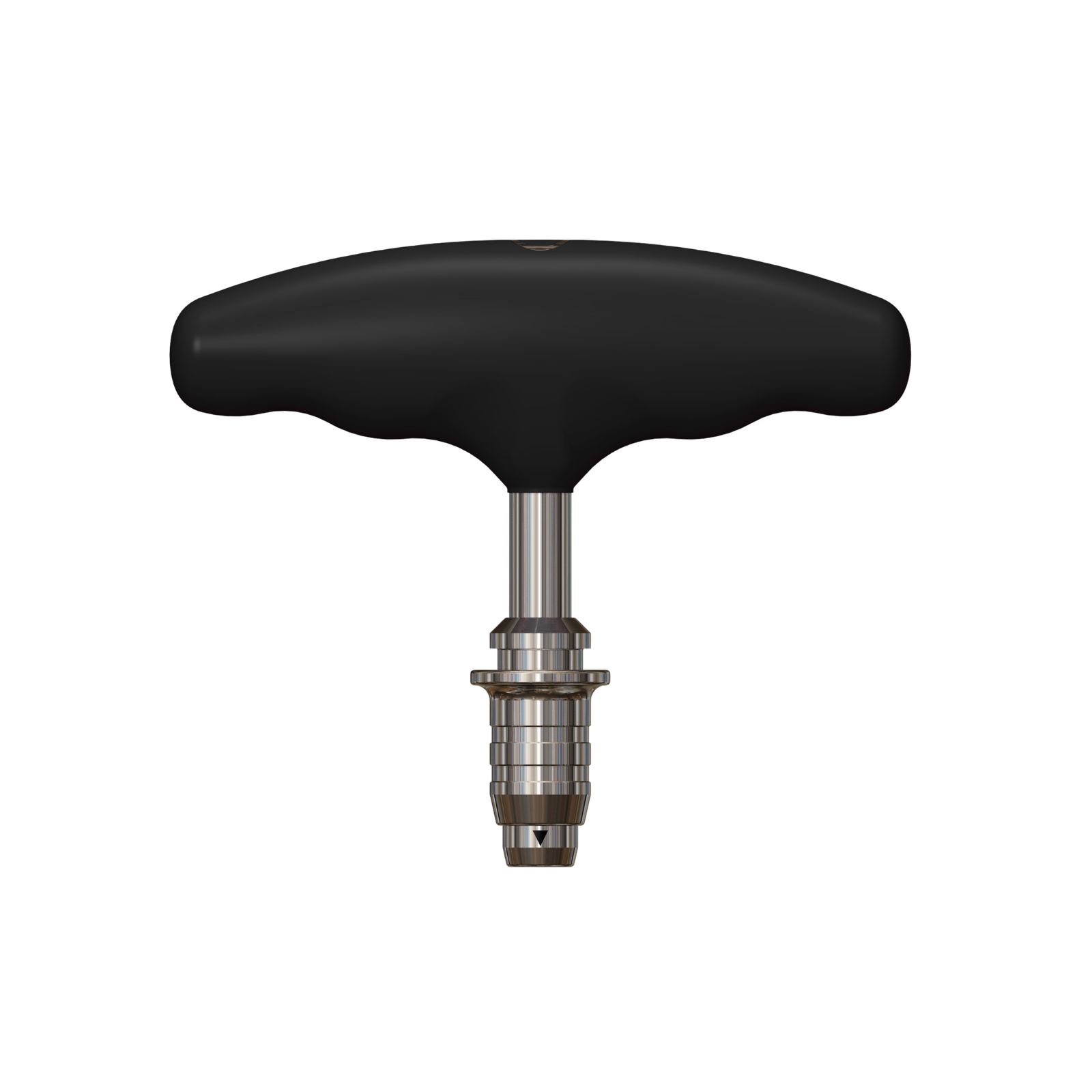MKSilicone T Handle, 3″, SQC, Max ID Ø1.8mm, Cannulated, Black