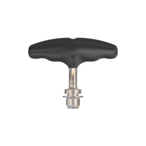 MKSilicone T Handle, 3 1/2″, SQQC, Max ID Ø5.0mm, Cannulated, Black