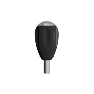 MKSilicone Teardrop II Handle, 3 1/2″, M8, Max ID Ø6.5mm, Cannulated, Black