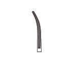 Collier-Anderson Forceps 11″, curved, longitudinal serrations, cross serrated tip - Image 2