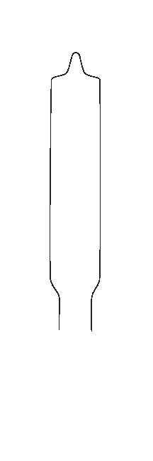 Acetabular Retractor, Anterior, 13″ x 25mm, 4mm rounded end, bent handle, 1 hole - Image 2