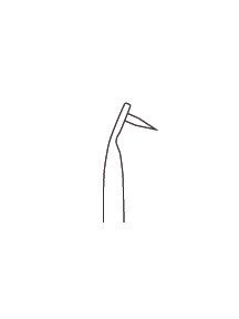 Ring Retractor blade, Gelpi 7 1/2″, sharp angled - Image 2