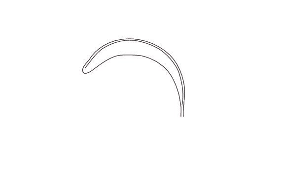 Ring Retractor blade, Balfour, curved round, 2 5/8″ x 3″ - Image 2