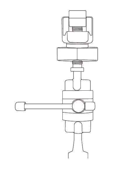 Ring Retractor Horizontal Flex Bar 19 1/4″, lightweight, outside diameter 1″, with 360 degree rotation - Image 3