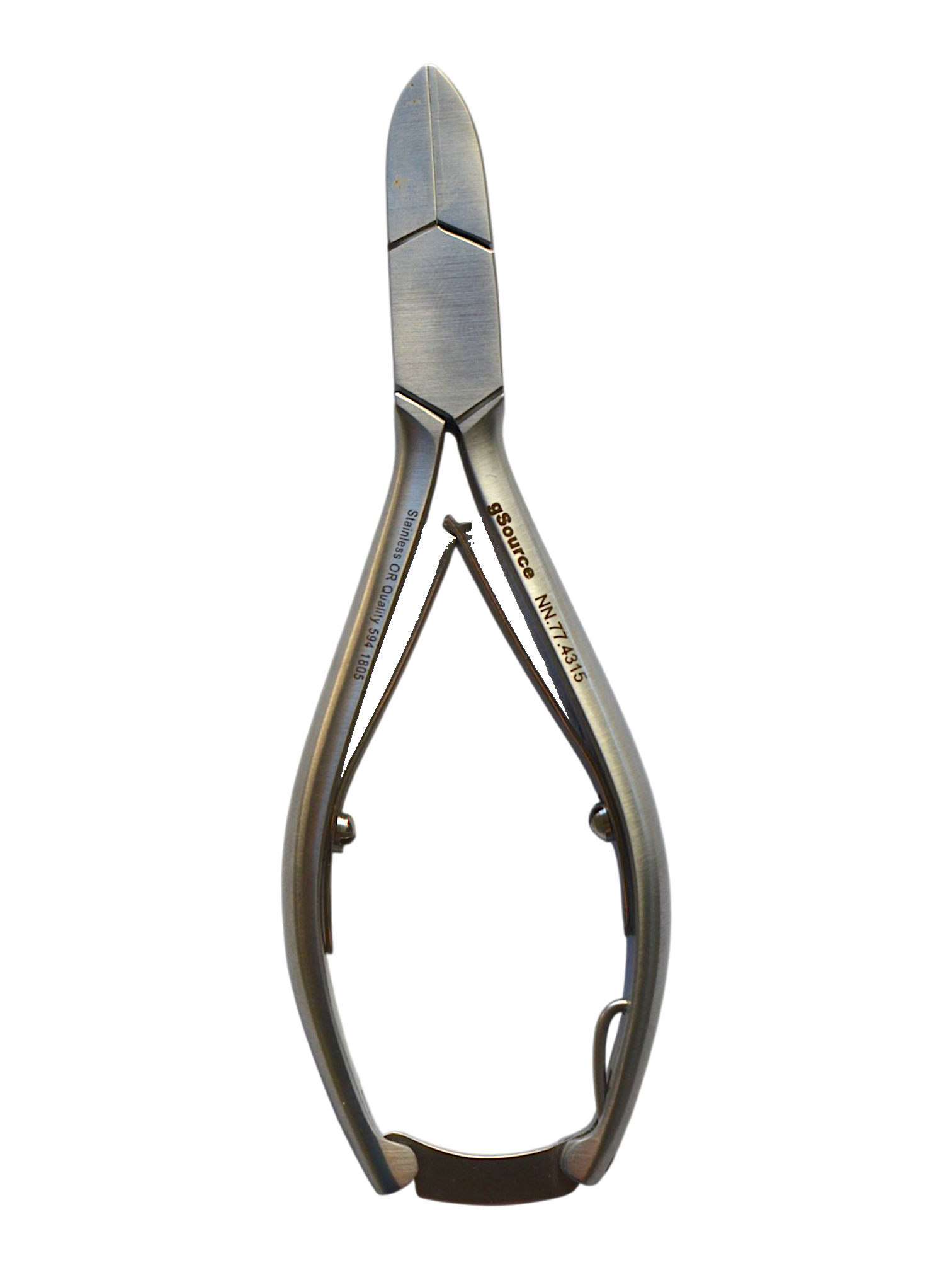 MK2 Nail Nipper 5 1/2″ straight heavy jaw CoCr inserts with lock smooth handles
