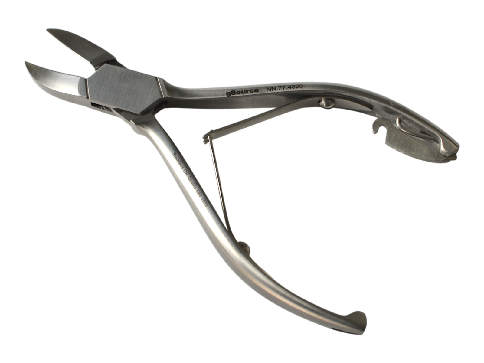 MK2 Nail Nipper 5 1/2″ concave heavy jaw CoCr inserts with lock smooth handles - Image 2