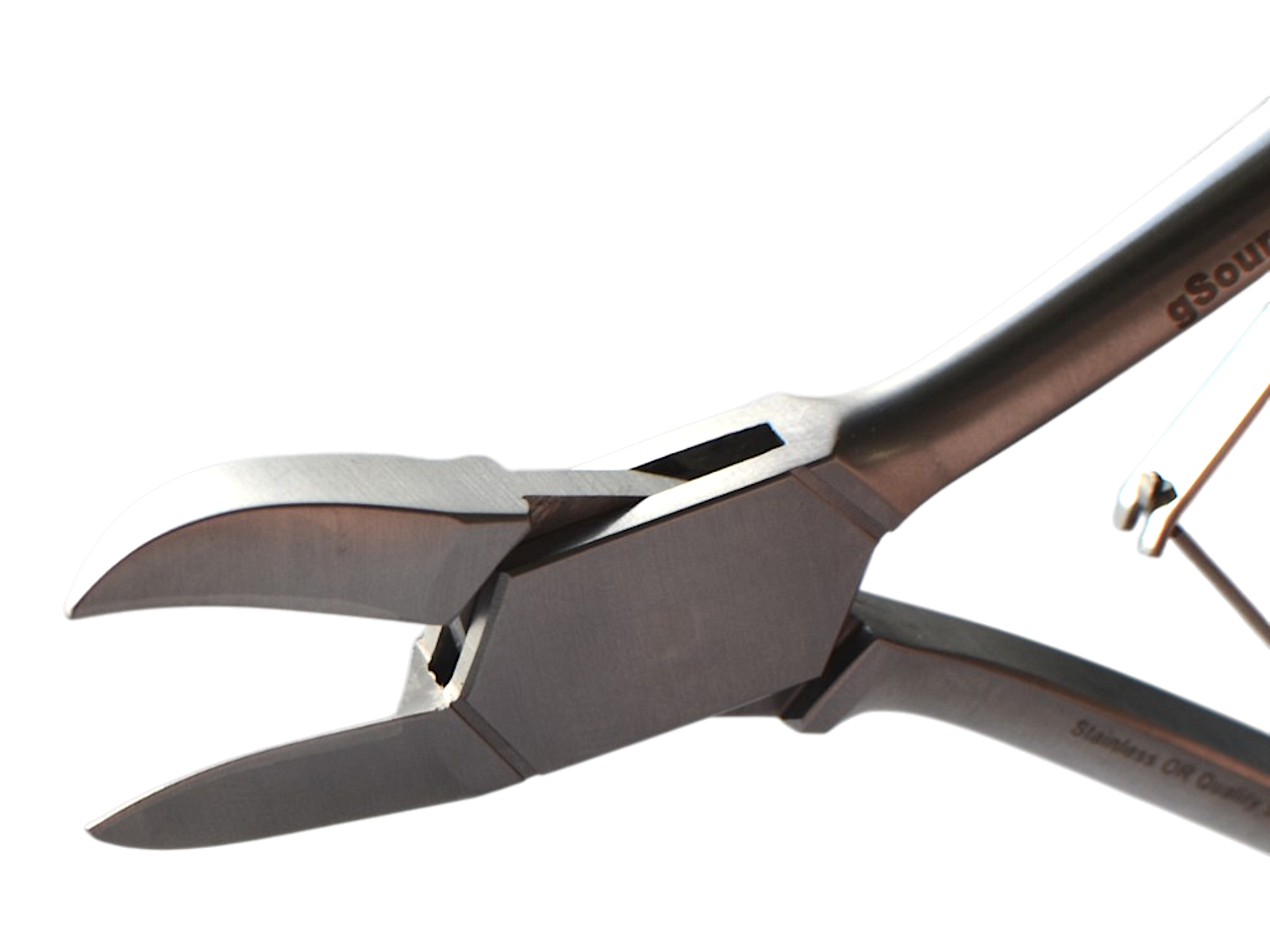 MK2 Nail Nipper 5 1/2″ concave heavy jaw CoCr inserts with lock smooth handles - Image 3